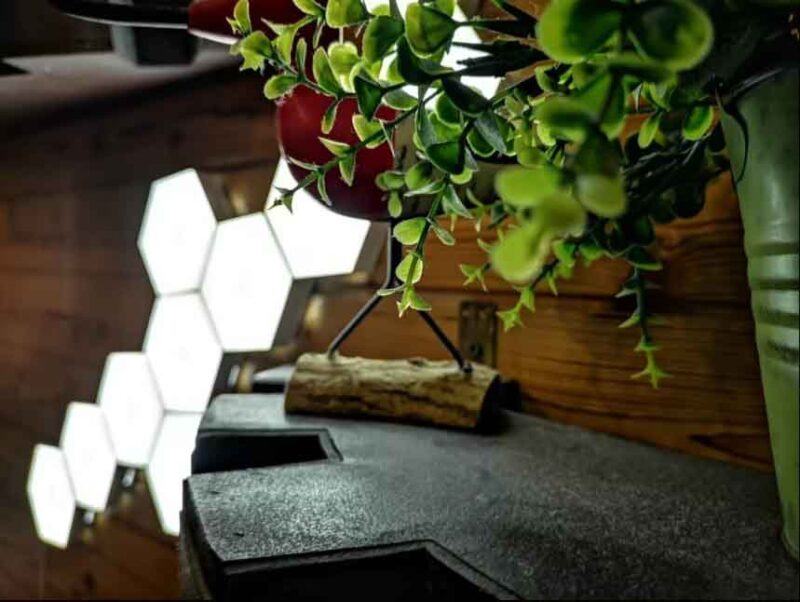 Set 6 panouri luminoase hexagonale, Roled®, Actionare touch - imagine 2