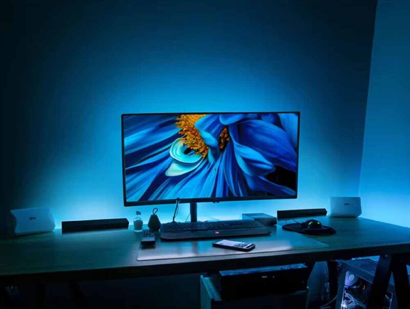 Set Lampi LED Smart Tuya WiFi, Roled®, Sincronizare muzică, Lumina ambientala, Bluetooth - imagine 4