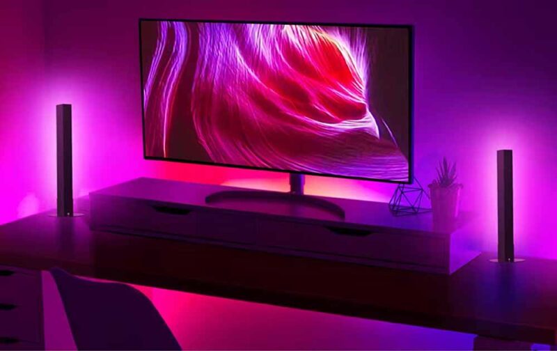 Set Lampi LED Smart Tuya WiFi, Roled®, Sincronizare muzică, Lumina ambientala, Bluetooth - imagine 5