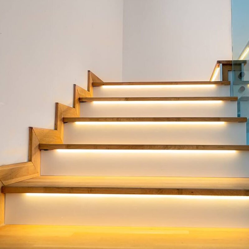 Kit iluminat inteligent pentru maxim 30 scari/trepte, Roled®, 5 Trepte viteza, 500W, Bluetooth, Aplicatie dedicata - imagine 2